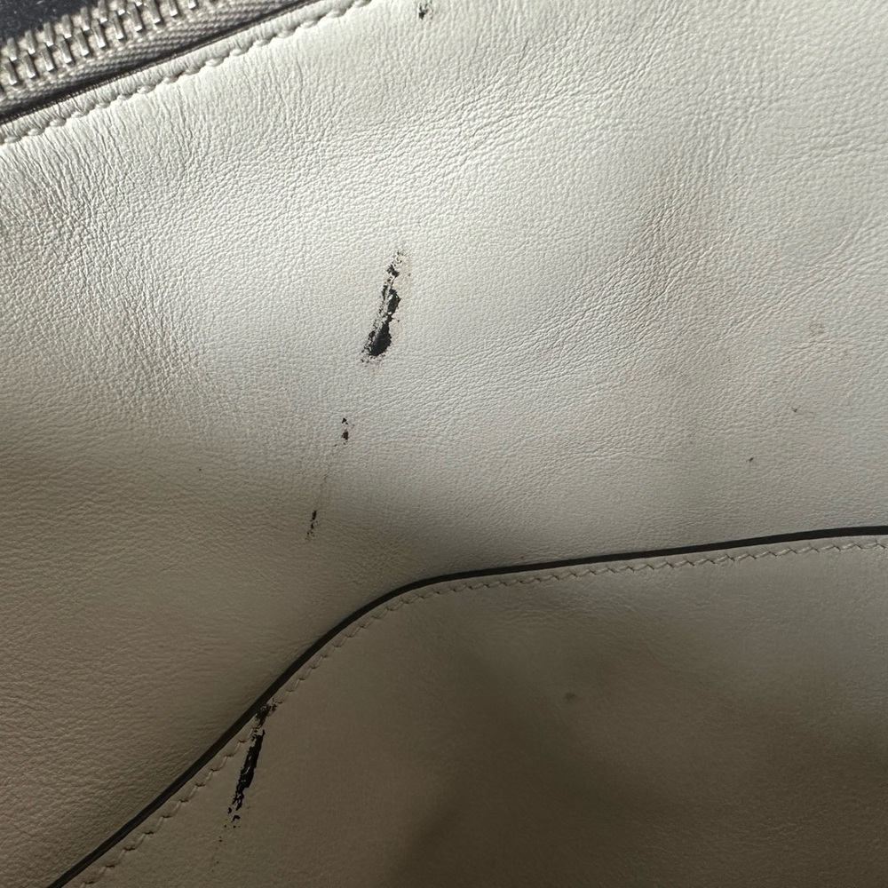 Prada Milano Off White Bianco Twin Pocket Grace Lux Shoulder Bag